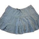 American Eagle  Women's XL Blue Teal Mini Ruffle Skirt with Pockets & Lining Photo 0