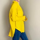 Urban Outfitters Outfitter Yellow Cut Out Back Hi-Low Button Down Shirt Photo 4