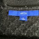 Apt. 9 EUC  Black Open Knit Long Cardigan sz L Photo 6