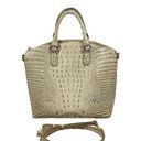 Brahmin  Large Duxbury Satchel Bag Clay Melbourne Croc Embossed Photo 9