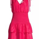 Parker  Violina Smocked Waist Tiered Ruffled Dress Pink Size S Photo 10