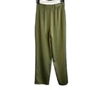 THE DROP SUIT Womens Small Green Satin Blazer Trouser Pants Matching Set NEW Photo 8