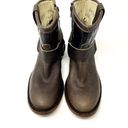 Krass&co Redhawk Boot  Black Brown Cara Distressed Leather Biker Ankle Boots 8.5 Photo 2