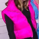 Hot Pink Puffer Vest Size M Photo 2