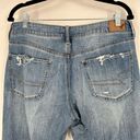 American Eagle  Women's Distressed Boyfriend Jeans Blue Denim Medium Wash Size 8 Photo 10