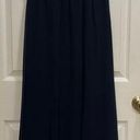 Ralph Lauren Evening Strapless Dress Navy Blue Size 4P Flowy Formal Photo 0