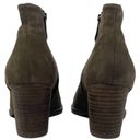 Blondo Nelli Waterproof Ankle Bootie Nutbuck Leather Olive Green Size 6.5 Photo 4