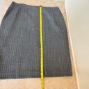 Anne Klein  Black White Geometric Wool Vintage Womens Size 14 Pencil Knee Length Photo 10