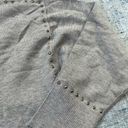 DKNY NWT!  Gray Studded Crew Neck Pullover Sweater XL Photo 4