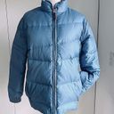 Woolrich Vintage  Down Puffer Coat Medium Ski Winter blue Ski Outdoor Sustainable Photo 1