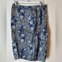 Lafayette 148  Women’s Blue & Gray Mod Floral Print Pencil Skirt Size 10 Photo 1