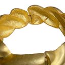 Twisted Vintage  Brushed Gold Tone Hinged Bangle Bracelet 8.5” Photo 5