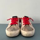 Steve Madden Philosophy Gray Calf Hair Lace Up Sneakers Photo 4