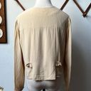 Maggy London Vintage 80s Silk Cream Button Down Blouse Photo 3