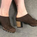 Sorel  Brown Addington Mules Slip On Clogs Photo 0