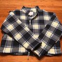 American Eagle  fleece plaid jacket size small Photo 0