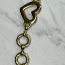 Vintage Heart Toggle Gold Tone Metal Chain Link Belt OS One Size Photo 4