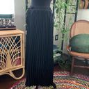 Bailey 44 Black Pleated Cutout Elastic Waist Midi Maxi Skirt - Medium Photo 1