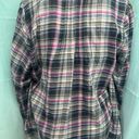 Joie  Women’s Black & White Long Sleeve “Naos" Plaid Cotton Gathered Top Size L Photo 1