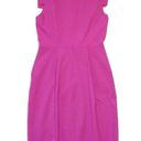 J.Crew NWT  Resume Sheath in Vivid Flamingo Pink Stretch Wool Dress 4 $188 Photo 3