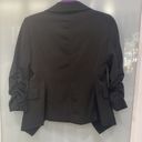 Laundry by Shelli Segal Women's Black  Black Cuffed Sleeves Blazer Jacket Sz 2 Photo 5