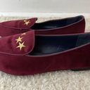 Nautica Campanil Maroon Loafers With Gold Stars Photo 3