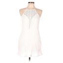 l*space Kokomo Mini Halter Dress Lace & Embroidery Ivory Bright White Beachy szL Photo 2