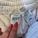 Aritzia tna airy fleece sweatpants light pink high rise pockets drawstring sz M Size M Photo 2