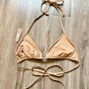 SKIMS  Rhinestone Swim Triangle Bikini Top in Ochre Size 3X NWT Photo 5