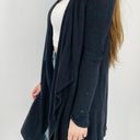 Barefoot Dreams Bamboo Chic Lite Long Open Face Cardigan Sweater in Black Size S/M Photo 3