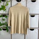 J.Jill  line 3/4 sleeve tan open cardigan Photo 3