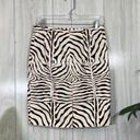 J. McLaughlin  Sagamore Velvet Zebra Mini Pencil Skirt size 4 Photo 1