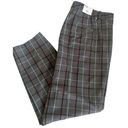 Tommy Hilfiger 𝅺 plaid skinny pants flex PLUS SIZE 24 Flattering career Gray Red Photo 1