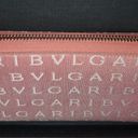 Bvlgari Pink Canvas Continental Wallet New Photo 1