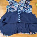 Anthropologie  Maeve Mariposa Floral Tank Top Open Shoulder Blouse, Size XS Photo 12