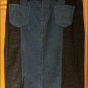 Lane Bryant Glamour X  Blue Colorblock Denim Jean Straight Pencil Skirt Size 16 Photo 0