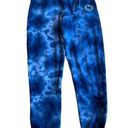 Zoozatz  Joggers Penn State Blue Tie-Dye, PaperBag Tapered Ankle Tie-Waist  EUC Photo 0