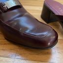 Ralph Lauren Lauren  Block Heel Bethel Horsebit Mules Oxblood/Red Size 9B Photo 6