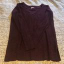 Arizona Jean Company Burgundy Criss Cross Sweater Photo 1