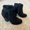mix no. 6 Black Suede Booties Acosa Size 6 Photo 0
