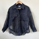 Pilcro Sheer Buttondown Blouse Sz S Photo 1