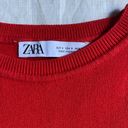 ZARA Red Knit Tank Top NWOT Small Photo 1