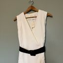 idem Ditto  Los Angeles White Sleeveless Profrssional Dress w/ Black Belt size M Photo 6