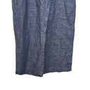 CP Shades  Jenn Blue Linen Pants Drawstring Cropped Lagenlook Women’s Size M Photo 4