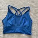 Athletic Works Cobalt Blue Longline Strappy Sports Bra Photo 2