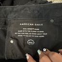 American Eagle black distressed mom jeans Photo 4