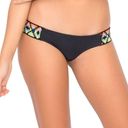 Luli Fama  Ocean Spell Navajo Sides Bikini Bottom Black Multicolor Size Large Photo 2