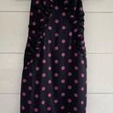 Betsey Johnson  Silk Y2K Polka Dot Black Pink Mini Dress Vintage Photo 0