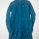 Patagonia Coat Teal Hooded Rain L Casual Outdoor *flawed Photo 0