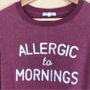 Grayson Threads NWOT  - Allergic To Mornings Lightweight Sweatshirt Photo 1